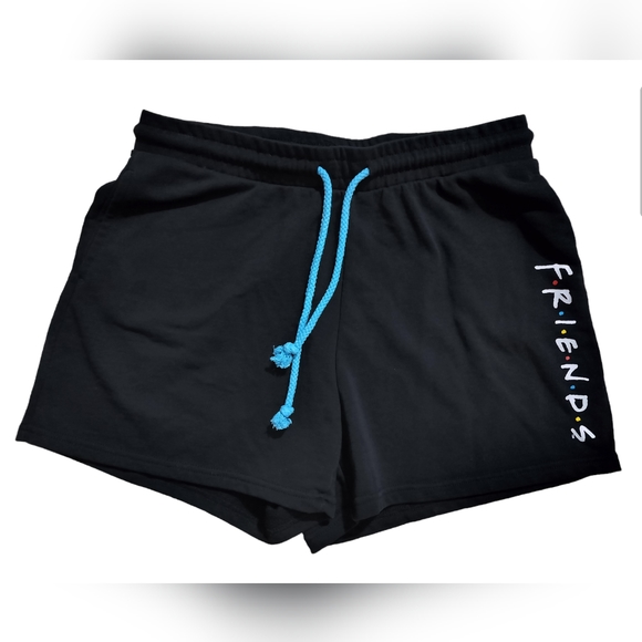 FRIENDS Pants - Friends TV show graphic short black logo front size L